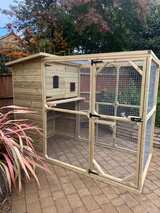 The Ellis Outdoor Cat House and Cat Run
