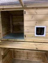 The Ellis Outdoor Cat House and Cat Run