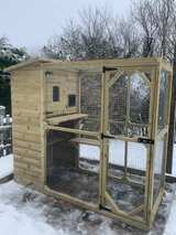The Amy Outdoor Cat House and Cat Run