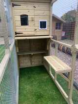 The Amy Outdoor Cat House and Cat Run