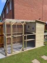 The Ellis Outdoor Cat House and Cat Run