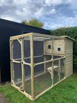 The Ellis Outdoor Cat House and Cat Run
