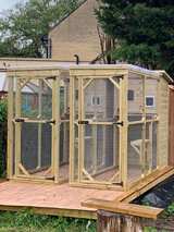 The Amy Outdoor Cat House and Cat Run