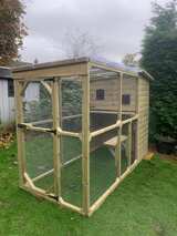 The Ellis Outdoor Cat House and Cat Run